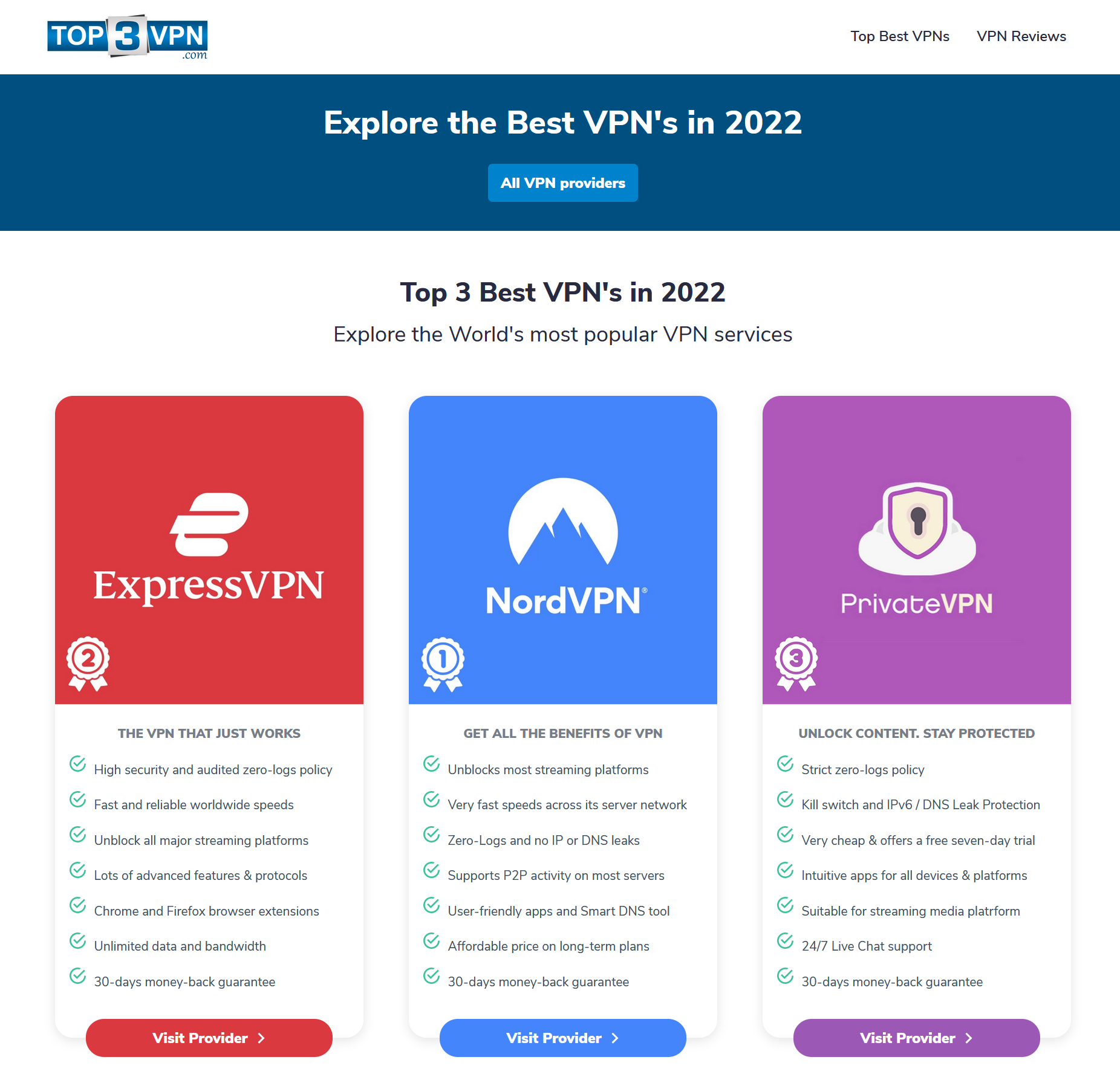 Explore the Best VPN's in 2023 Top 3 Best VPN's in the World